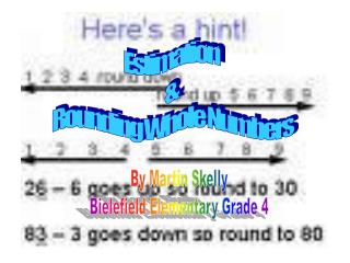 Estimation &amp; Rounding Whole Numbers