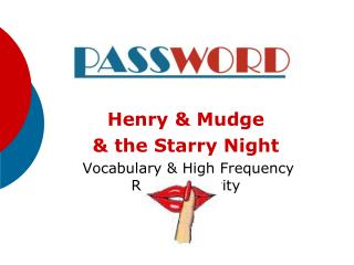 Henry &amp; Mudge &amp; the Starry Night Vocabulary &amp; High Frequency Review Activity