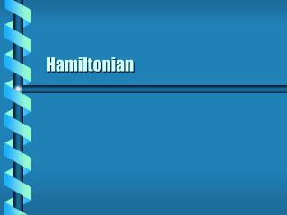 Hamiltonian