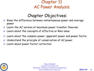 Chapter 11 AC Power Analysis