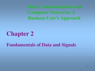 Chapter 2 Fundamentals of Data and Signals