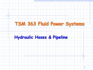 TSM 363 Fluid Power Systems