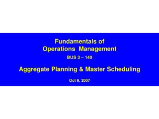 Capacity Planning Review