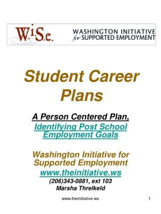 Student Career Plans