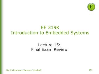 EE 319K Introduction to Embedded Systems