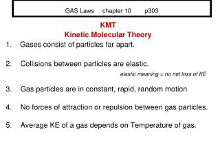 GAS Laws chapter 10 p303
