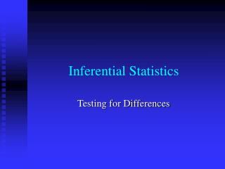Inferential Statistics