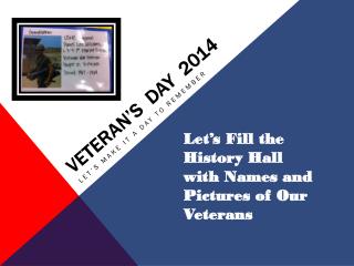 VETERAN’S DAY 2014