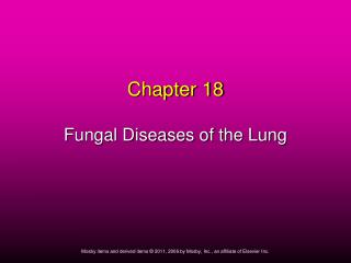 Chapter 18 Fungal Diseases of the Lung