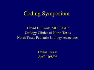 Coding Symposium