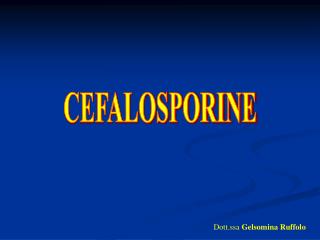 CEFALOSPORINE