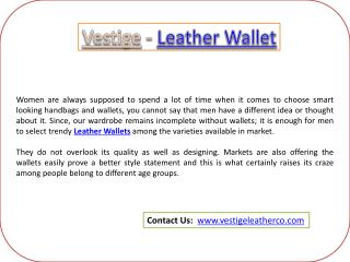 Vestige - Cheap Leather Wallet