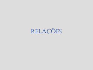 RELAÇÕES