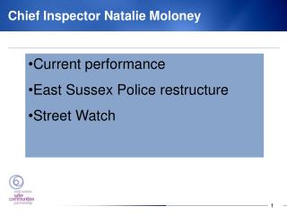Chief Inspector Natalie Moloney