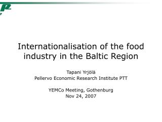 Internationalisation of the food industry in the Baltic Region