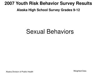Sexual Behaviors