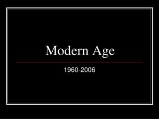 Modern Age