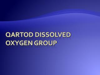 QARTOD Dissolved Oxygen group