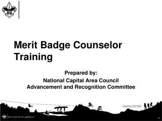 Merit Badge Counselor Training