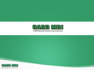 CARD Mutually Reinforcing Institutions
