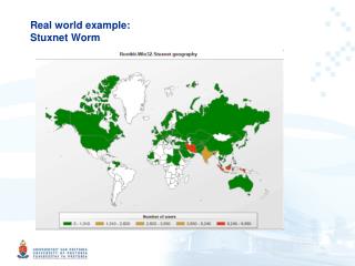 Real world example: Stuxnet Worm