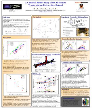 A Chemical Kinetic Study of the Alternative Transportation Fuel, tertiary -Butanol