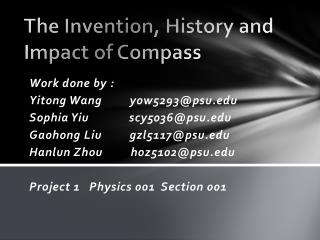 The Invention, History and Impact of Compass