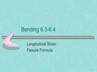 Bending 6.3-6.4