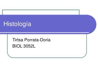 Histolog ía