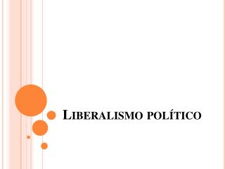 Liberalismo político