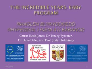 The Incredible Years- Baby program Rhaglen Blynyddoedd rhyfeddol i rieni a’u babanod