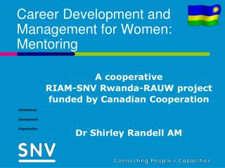 Career Development and Management for Women: Mentoring