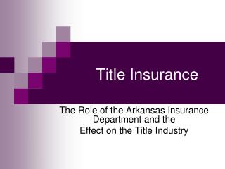 Title Insurance