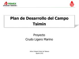 Plan de Desarrollo del Campo Tsimin