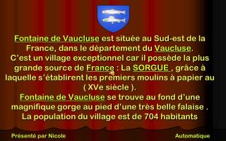 Présenté par Nicole