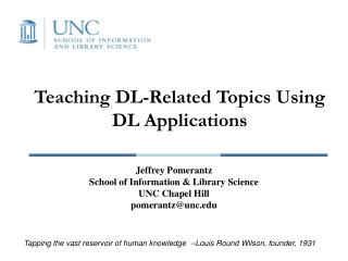 Teaching DL-Related Topics Using DL Applications