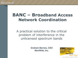 BANC – Bro adband Access Network Coordination