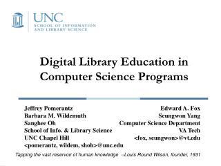 Digital Library Education in Computer Science Programs