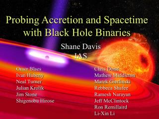 Probing Accretion and Spacetime with Black Hole Binaries