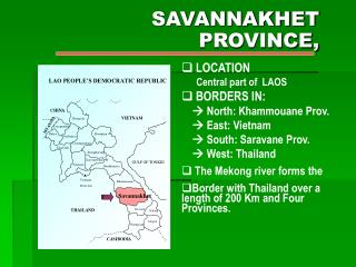 SAVANNAKHET PROVINCE,