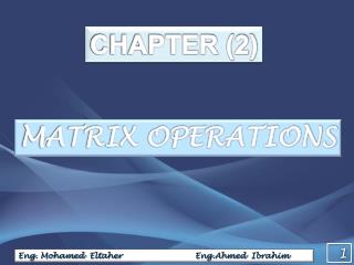 CHAPTER (2)
