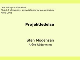 Projektledelse