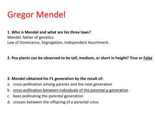 Gregor Mendel