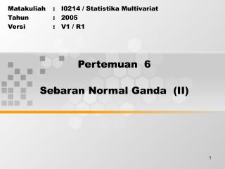 Pertemuan 6