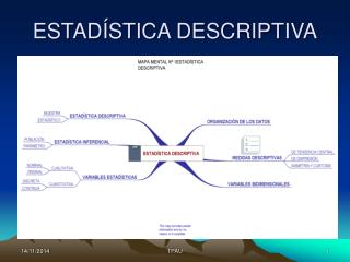 ESTADÍSTICA DESCRIPTIVA