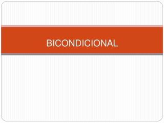 BICONDICIONAL