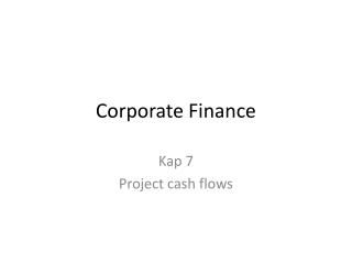 Corporate Finance