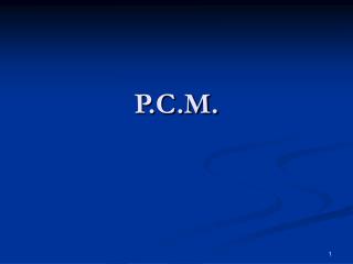 P.C.M.