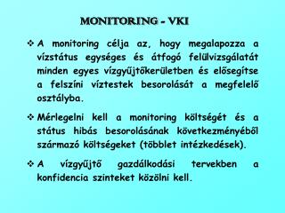 MONITORING - VKI