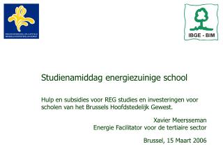 Studienamiddag energiezuinige school